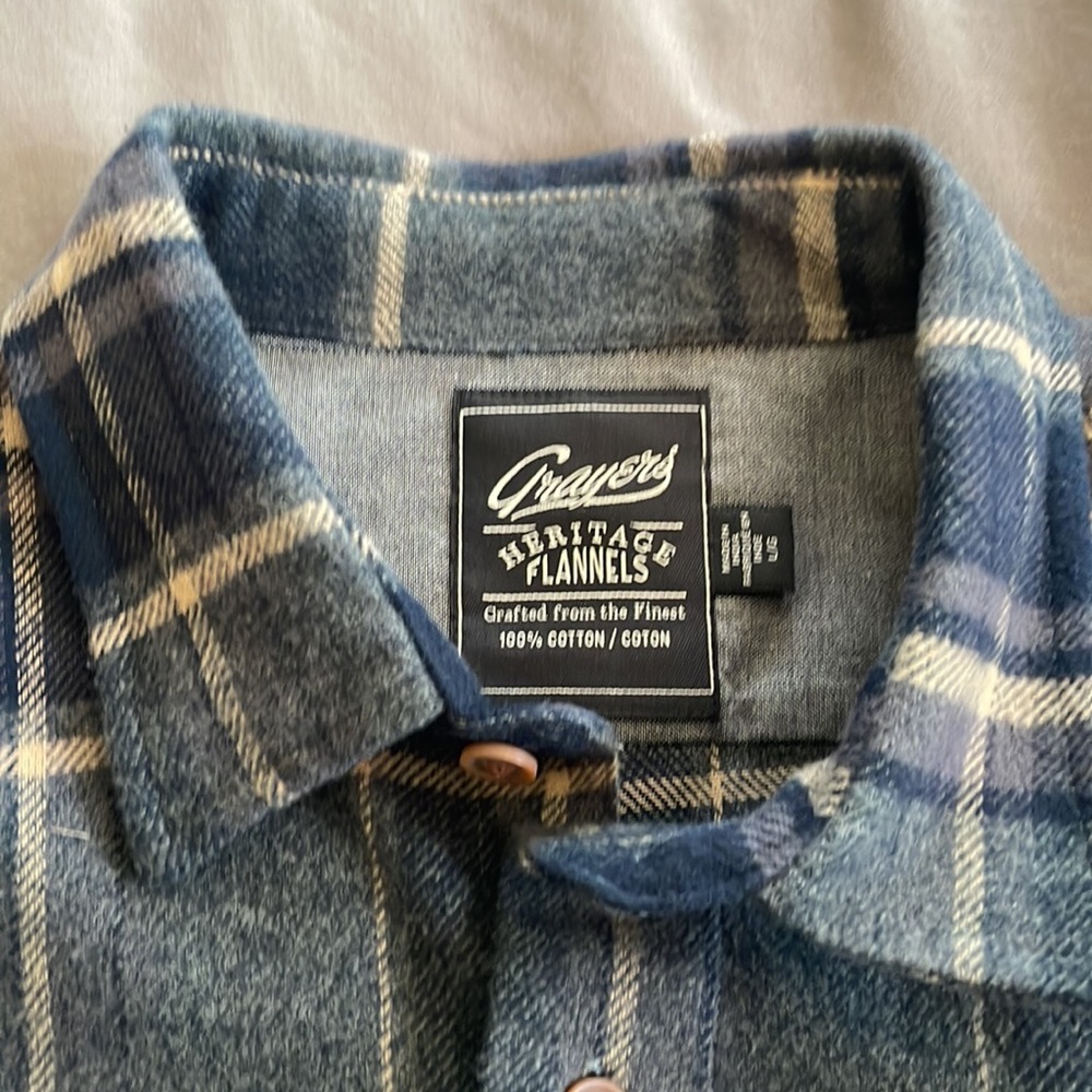 Grayers Mens Large Heritage Flannel - Picture 2 of 3